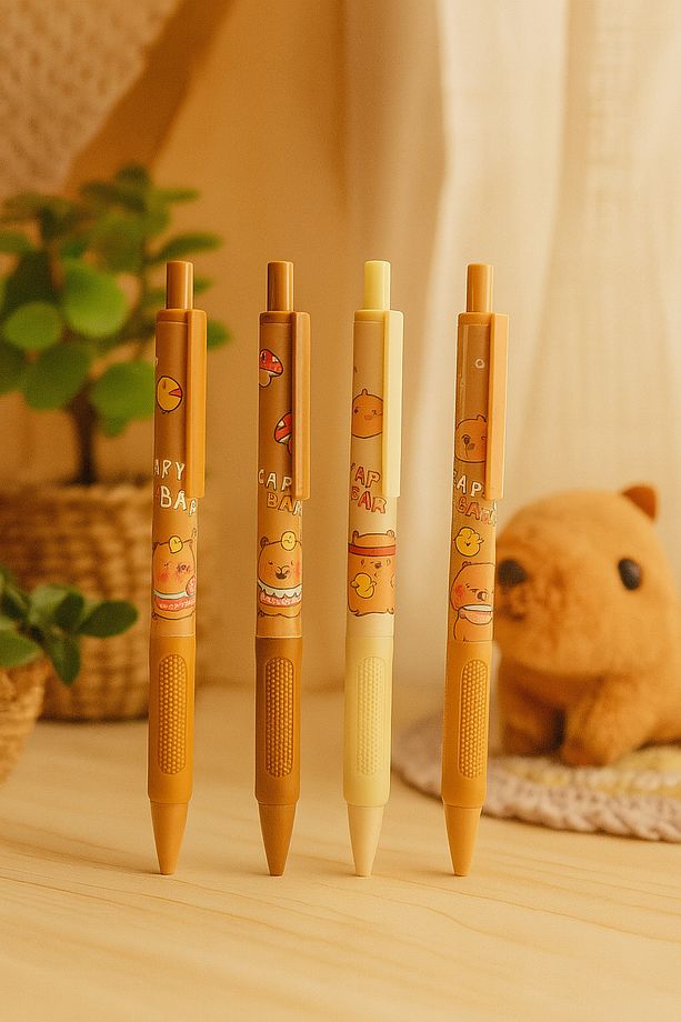 Capybara Figürlü 0.7 Uçlu Kalem – Kapibara Sevimli Uçlu Versatil Kalem (TEKLİ) - 3