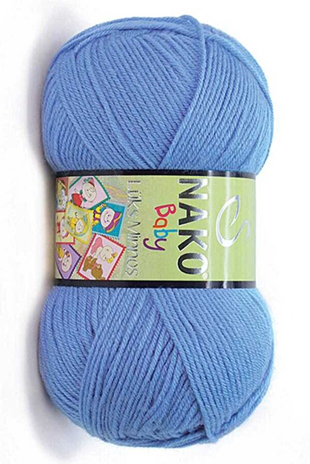 5 Pieces Luxury Minnoş Hand Knitted Yarn 1256 Denim
