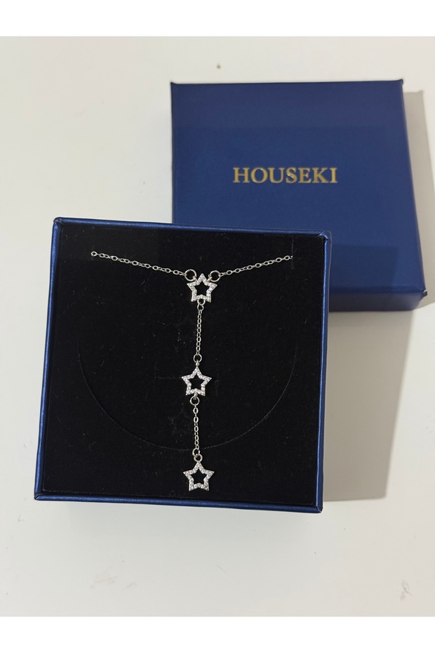 Steel Star Y Necklace