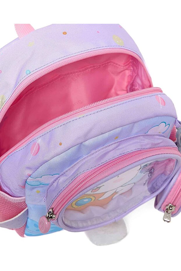 Printed Backpack With Pouch - 5