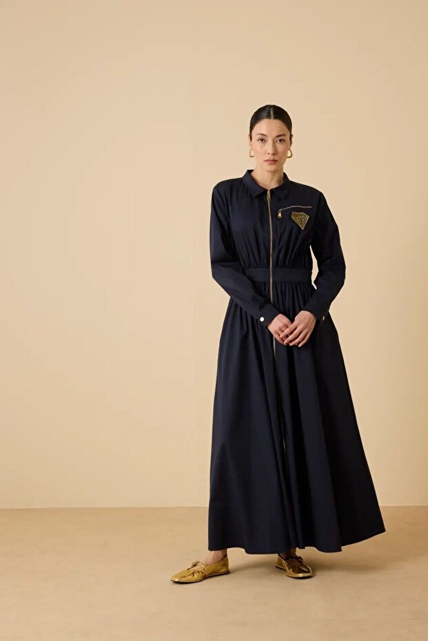 SAİKİ POPLİN ELBİSE - 1