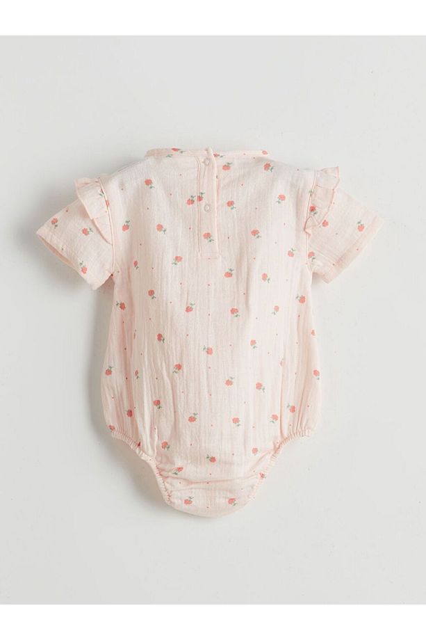 LCW baby Çiçekli Çıtçıtlı Body ve Şort 2'li - 3