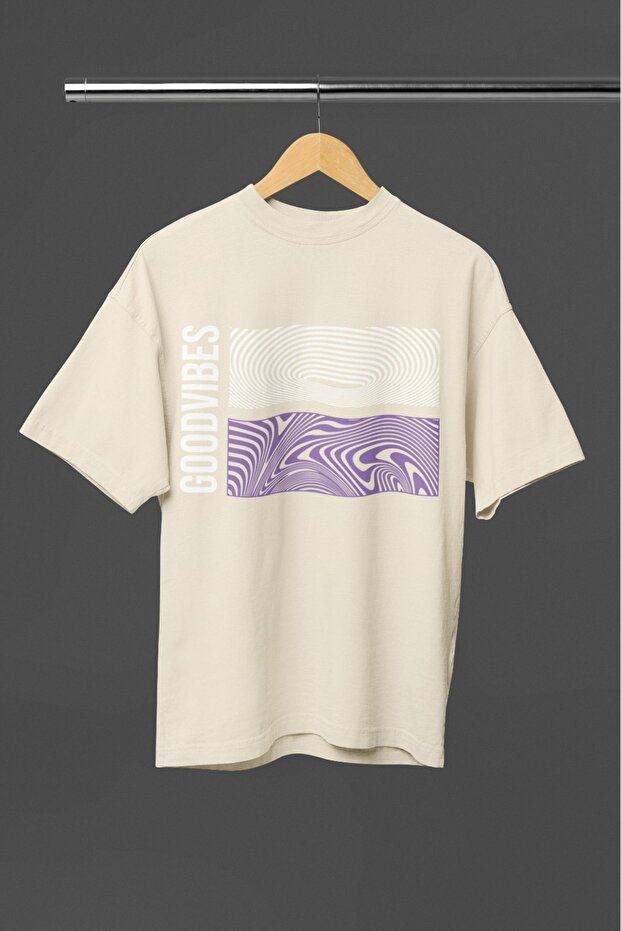 Men/Women Good Sayings Transfer Printed Round Neck Short Sleeve T-Shirt