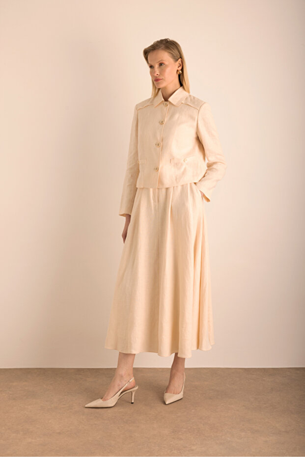 Kloş Keten Etek - 1