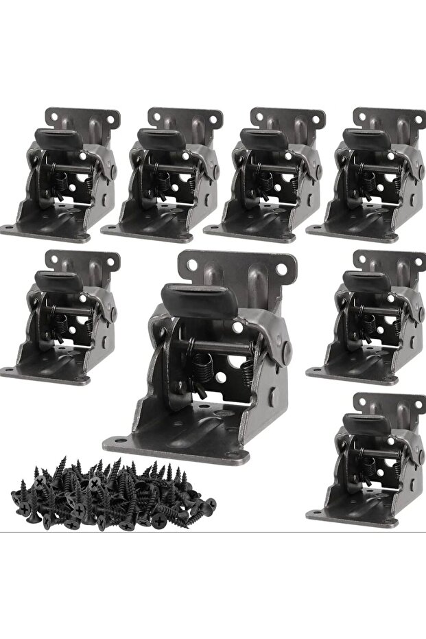 4 قطع 4 قطع دعامة قابلة للطي، مفصلات قابلة للقفل، قفل تمديد، دعامة دعم، مفصلات ذاتية القفل مع - 1