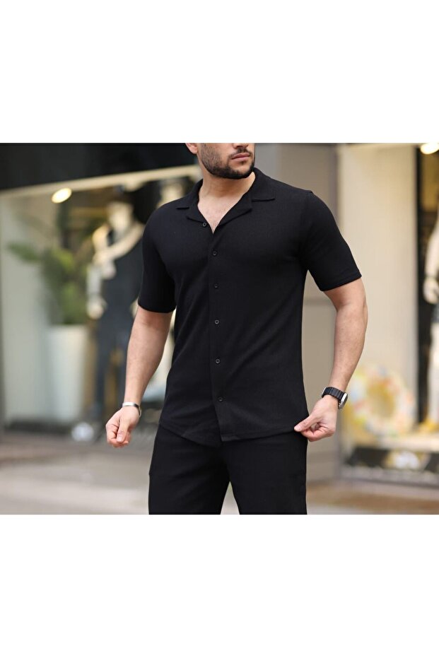 WAFFLE %100 ÖRME GÖMLEK - 1