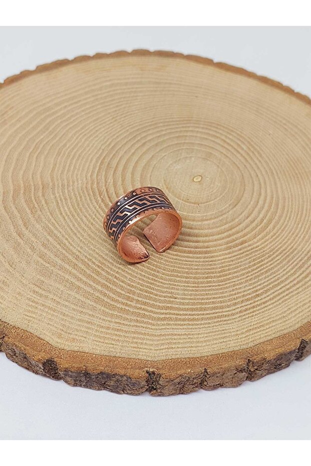 Motif Copper Ring (Adjustable) (52764)