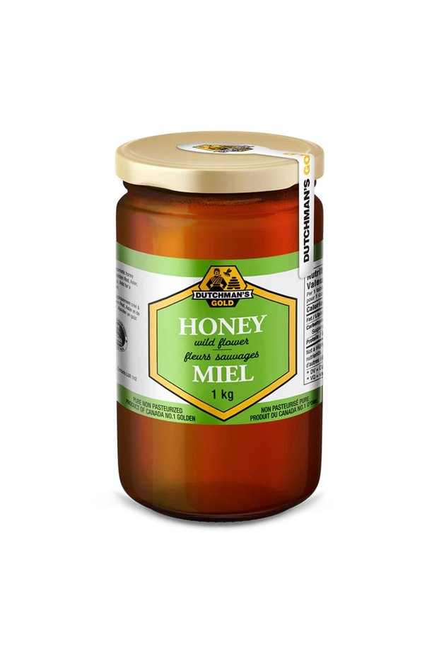 Wildflower Honey 1kg – 100% Pure Organic, Premium Canadian Honey, No Additives