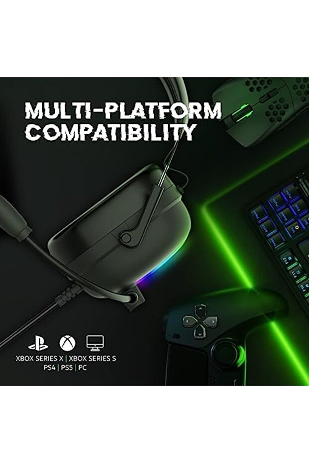 Wired Gaming Headset, High-Performance 7.1 Surround Sound Over-Ear with Noise Cancelling Mic, - 8