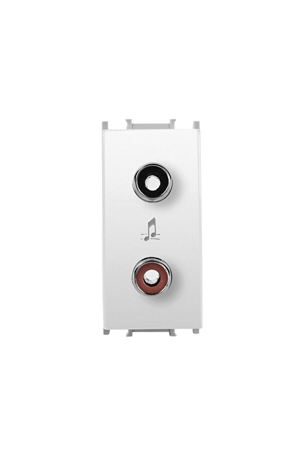 MODULAR AUDIO SOCKET WHITE 1M - 1
