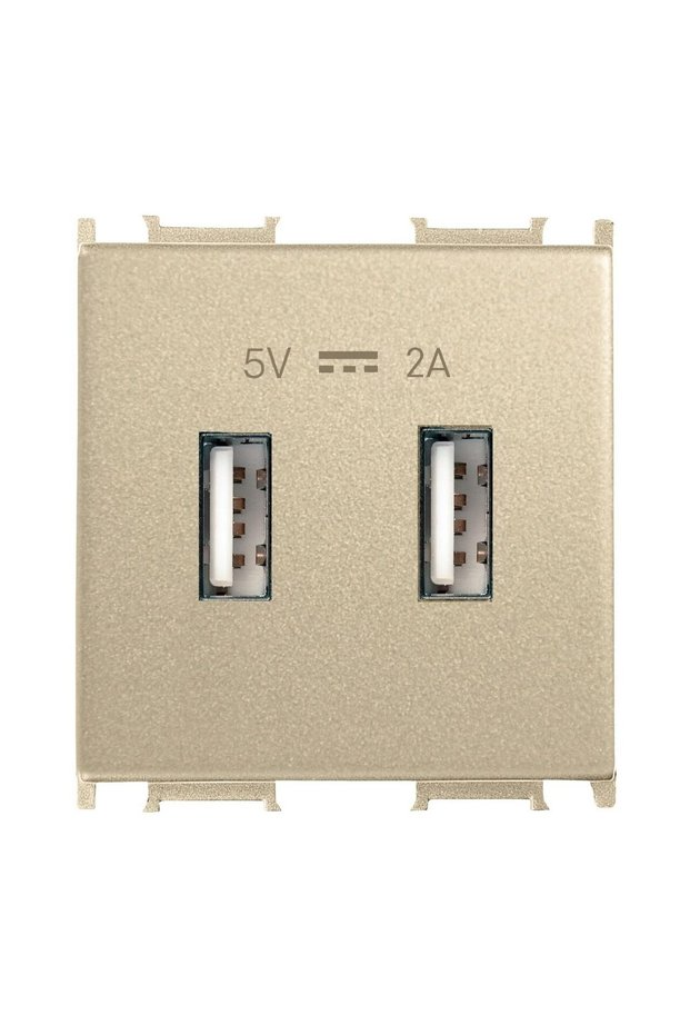 PRIZA USB 5V-2A MODULAR AURIU INCHIS 2M