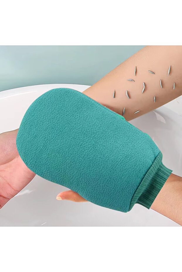 green Exfoliating Glove - Exfoliate Glove For Dead Skin Bath Exfoliating Gloves For Shower Spa Massa
