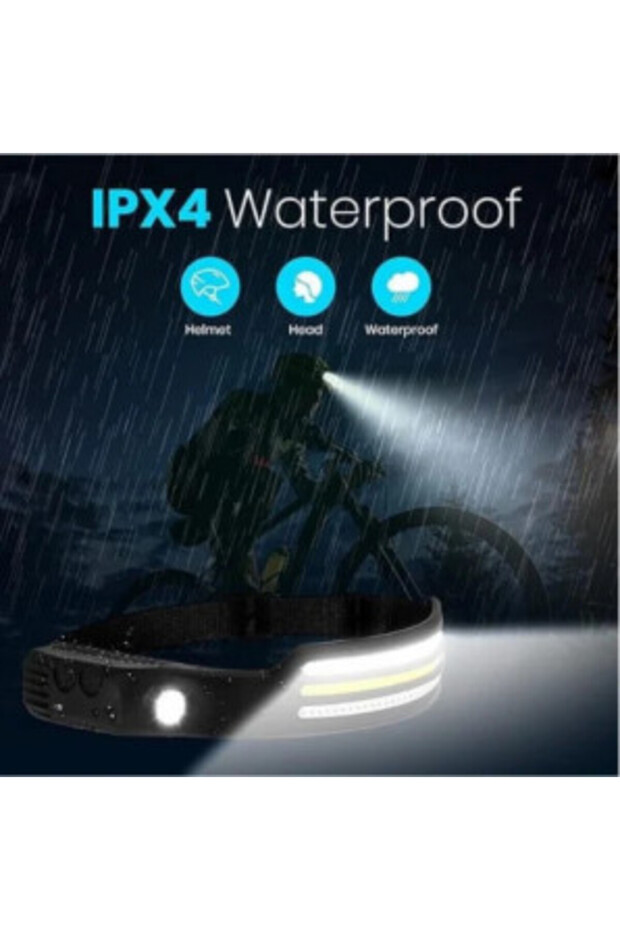 Set 2 x LED Head Lantern with Motion Sensor - 4