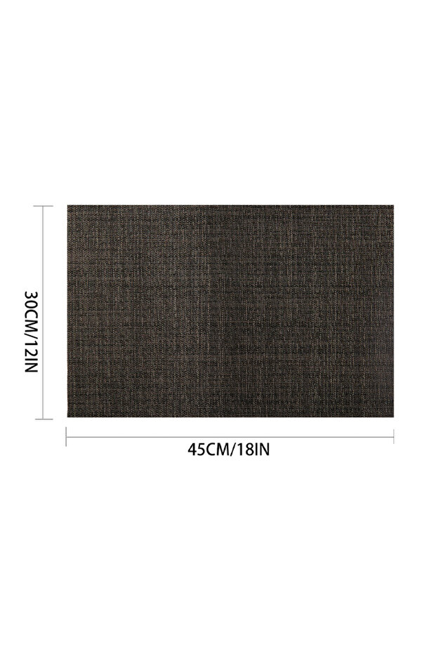 مستطيل 45 × 30 سم 6 قطع 6 قطع مفارش طعام مقاومة للحرارة غير قابلة للانزلاق لطاولة الطعام قابلة للغسل