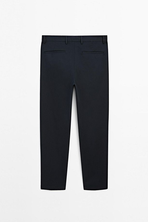 Pamuklu tapered fit pantolon - 4