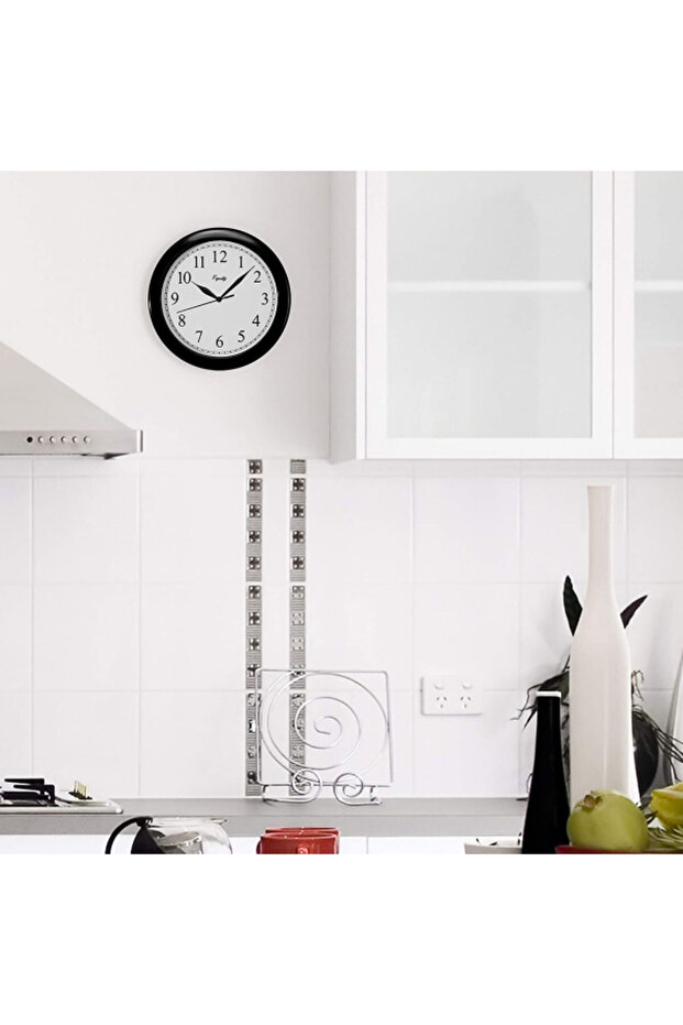 ساعة حائط تناظرية من Equity مقاس 10 بوصات - 4