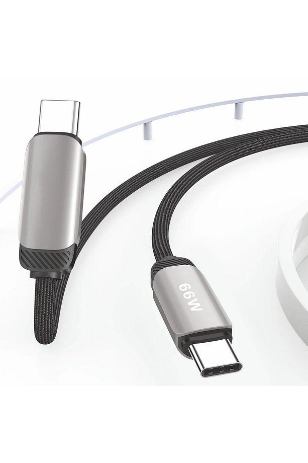 Yeni Nesil Orjinal 66W Turbo Hızlı Şarj, Type-C to Type-C Kablo 1 Metre - 3
