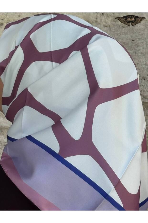 Eșarfă din raion cu model - 2