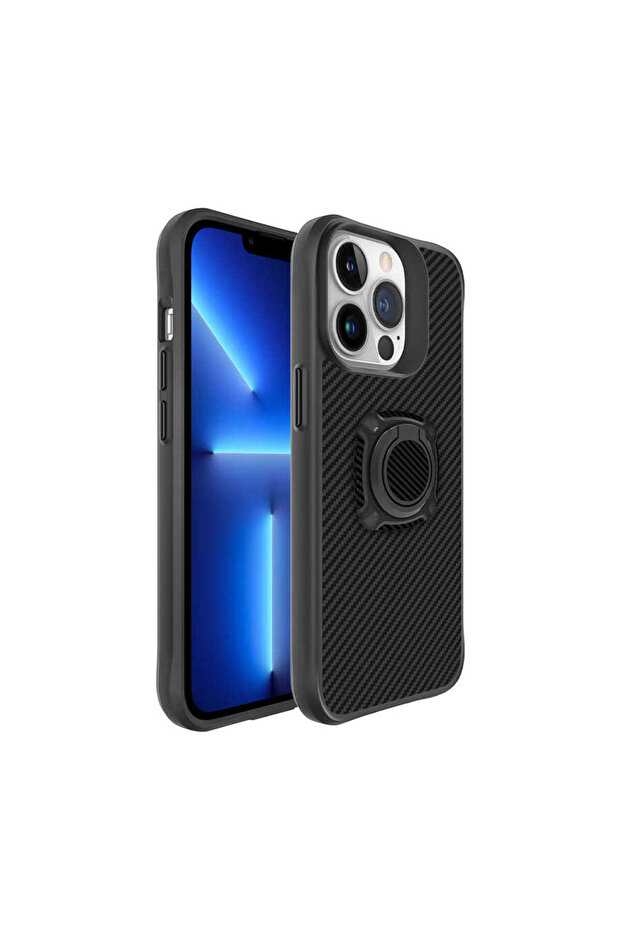 حافظة TKNC Timo متوافقة مع هاتف iPhone 13 Pro - أسود - 1