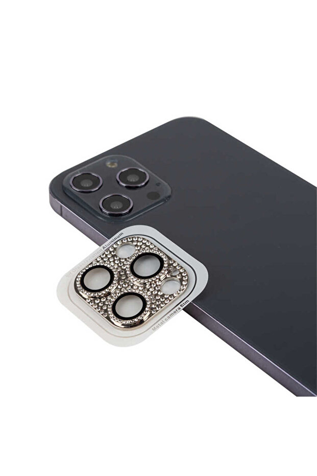 iPhone 12 Pro Max Compatible Tknc Cl-08 Camera Protector-Silver - 1