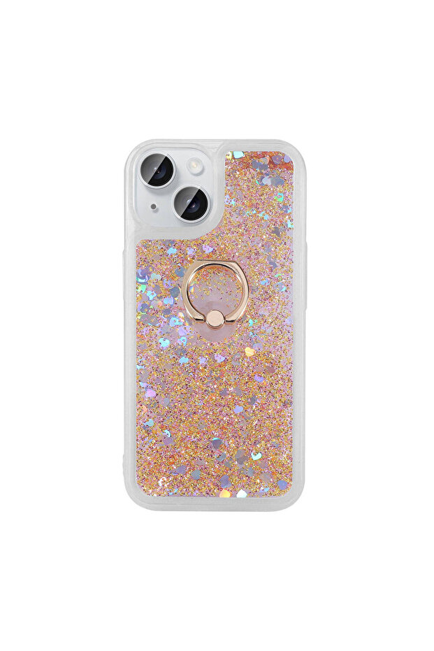 حافظة TKNC Milce متوافقة مع هاتف iPhone 15 Plus - فضي - 3