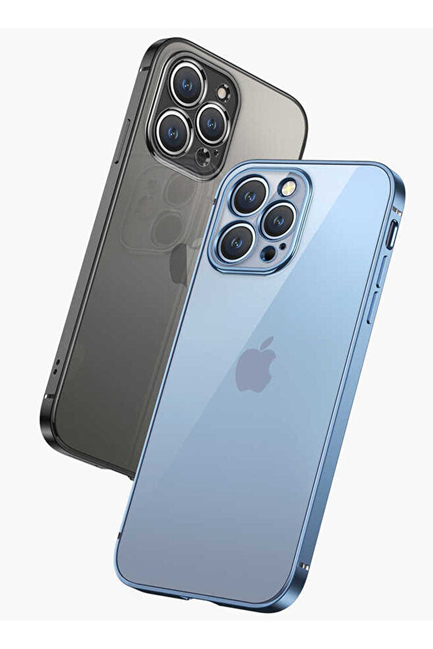 حافظة TKNC Gbox متوافقة مع هاتف iPhone 13 Pro Max - فضي - 2