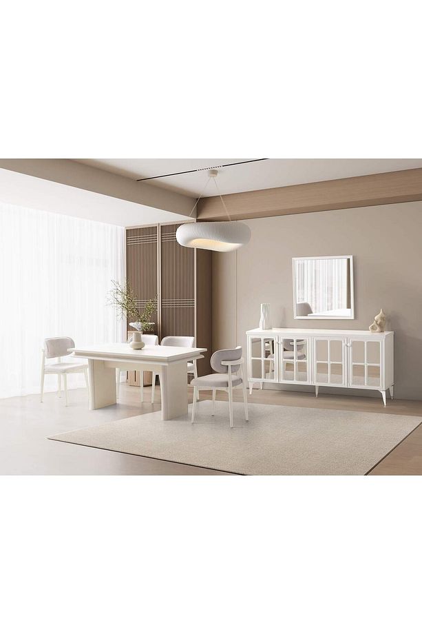 Teksas Yemek Odası Takımı %100 MDF | Ücretsiz Teslimat ve Kurulum - 1