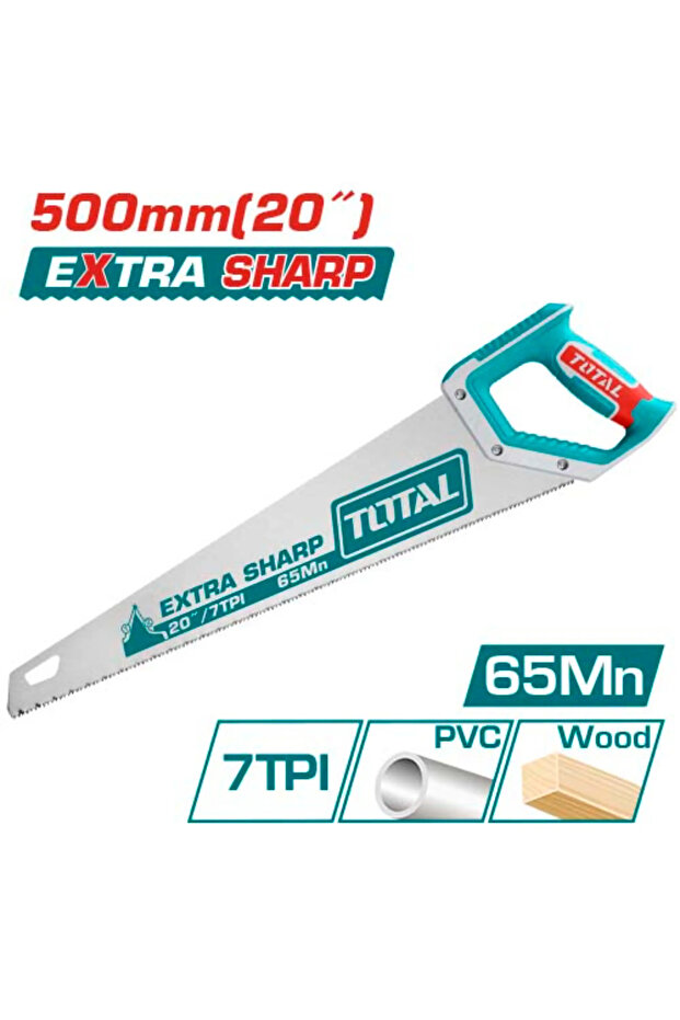 منشار خشب يدوي 20" يد ربر توتال Tht55206