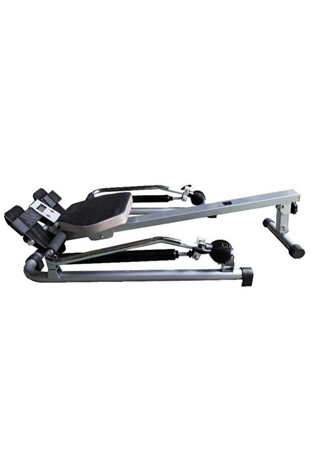 Foldable Dual-Bar Hydraulic Rowing Machine Silent Home Fitness Trainer