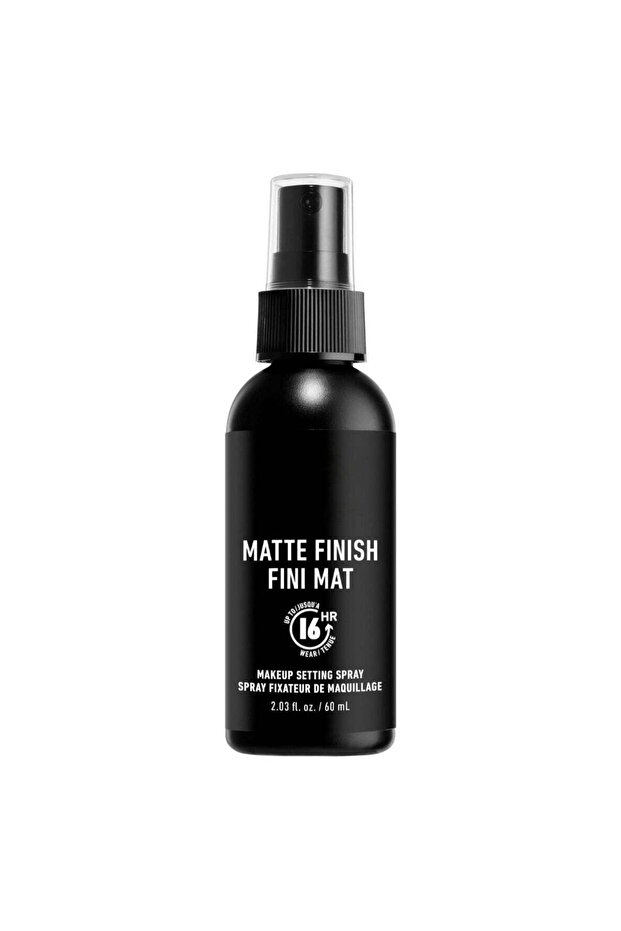 Matte Finish Makeup Setting Spray 60mL Black Bottle