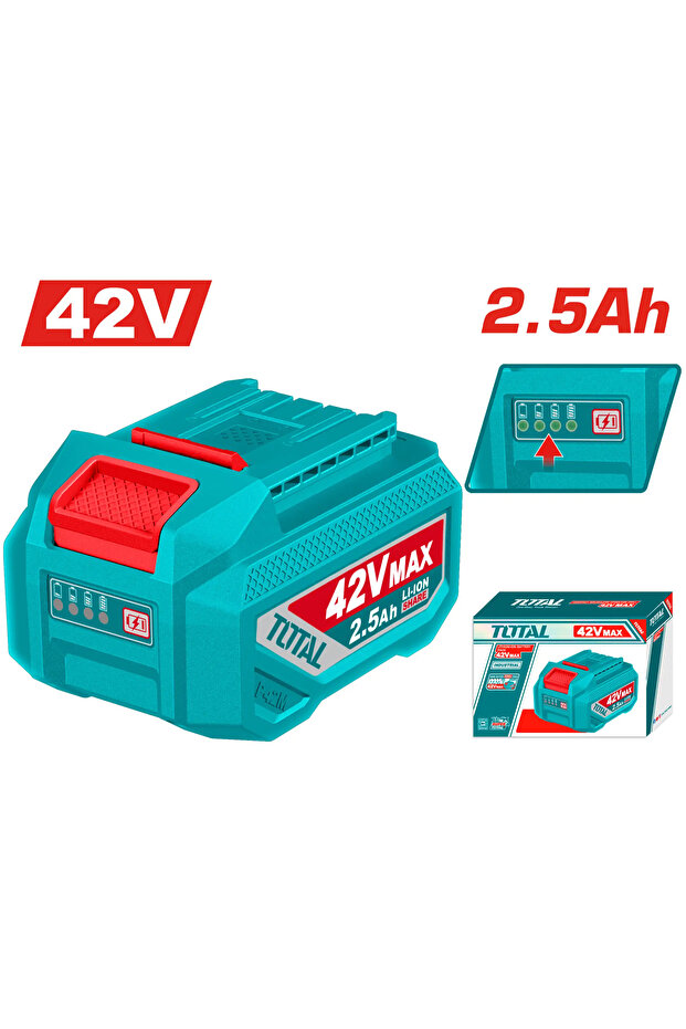 بطارية ليثيوم 42v 2.5ah توتال Tfbli42251
