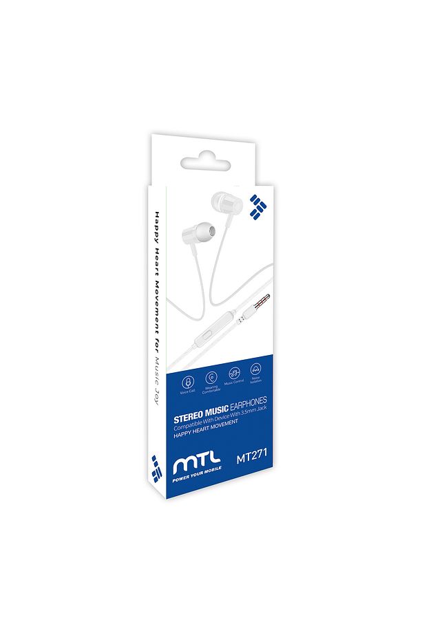 A3x Uyumlu Tak Çalıştır Stero 3.5mm Jack Kulaklık MT-A271 - 2