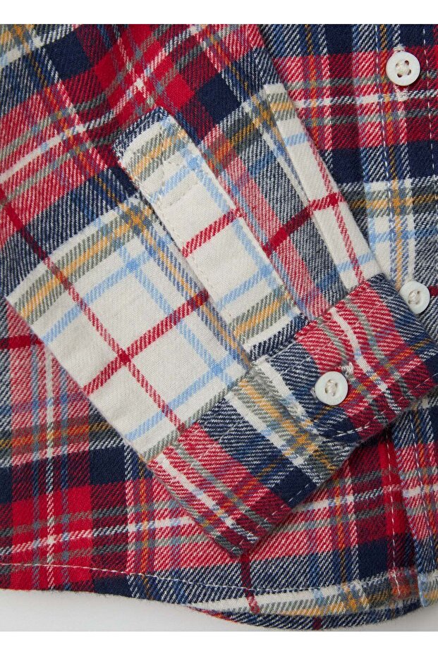 قميص من الفلانيل بنقشة مربعات - 3