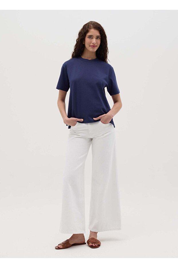 Solid Colour Cotton T-Shirt