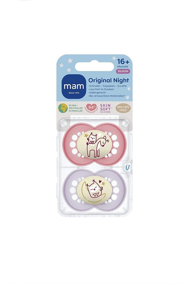 Orijinal Day&Night Emzik 2'li Set I Sterilize Kutuda I 16+ Aylık I Geyik/Baykuş - 2