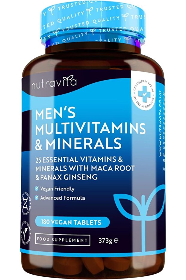 Men's Multivitamins and Minerals - 25 Essential Active Vitamins and Minerals with Added Maca Root an - 1