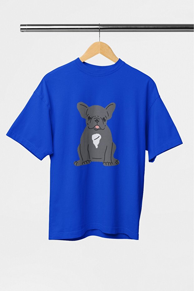 Men/Women Dog6 Transfer Printed Round Neck Short Sleeve T-Shirt