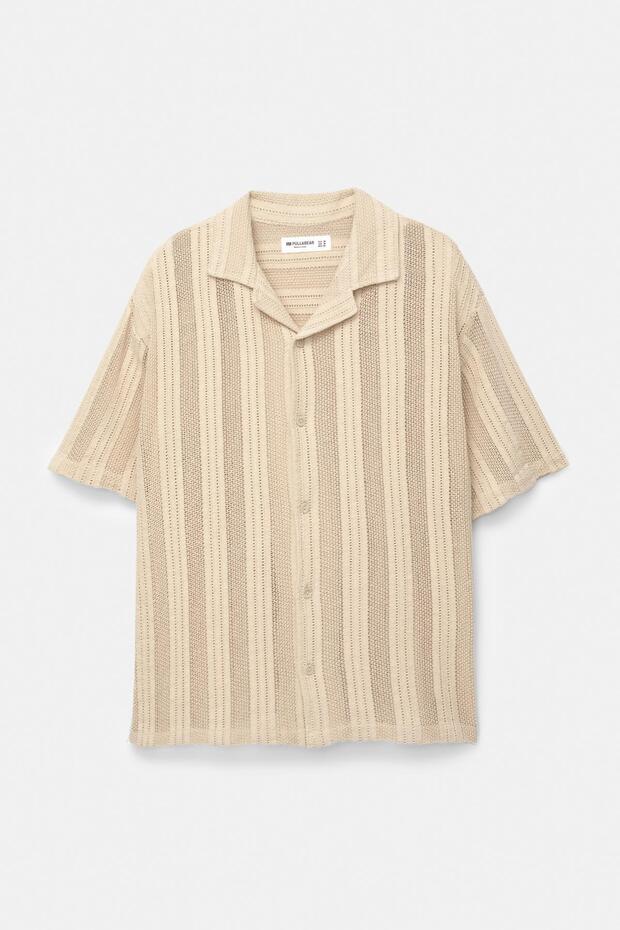 Ajurlu kısa kollu gömlek - 6