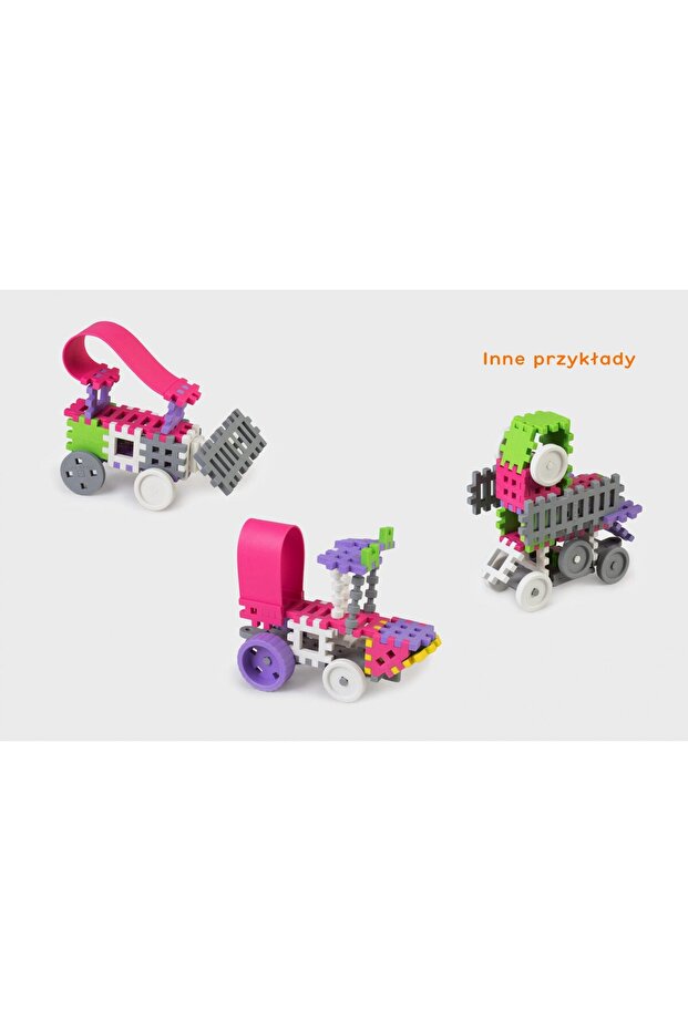 Set de construcție, Constructor, 140 piese, roz, Mini Vafe, - 3