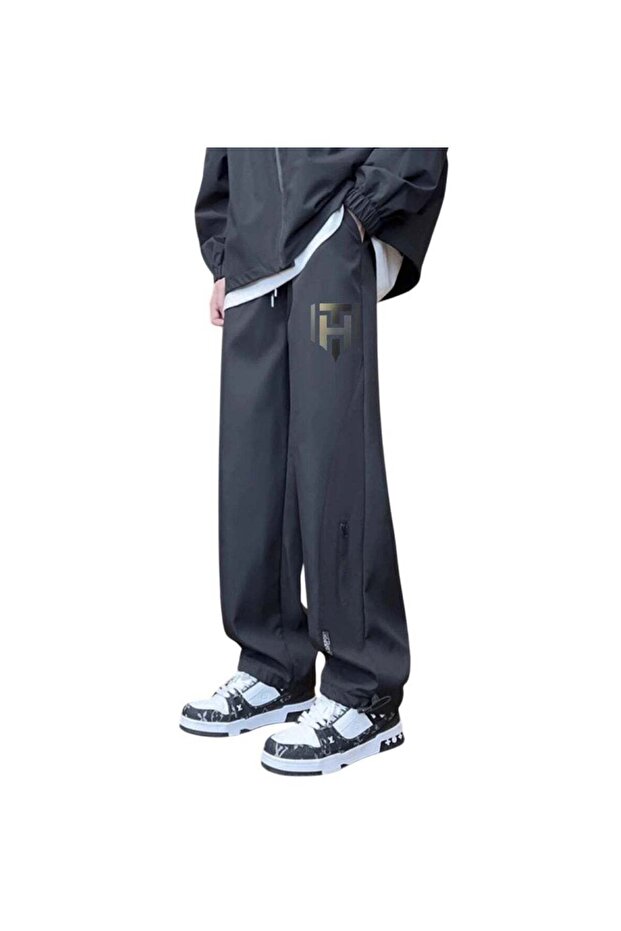 Men’s Quick-Dry Casual Pants Black, Size XL