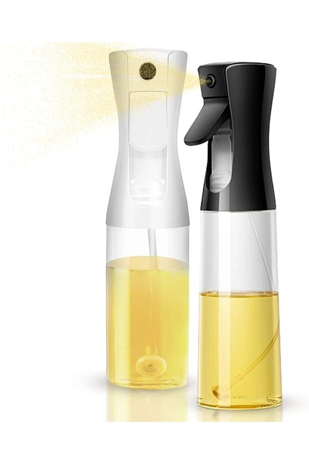 Oil Spray Bottle for Cooking – Glass Olive Oil Mister for Air Fryer, BBQ, Baking, Grilling (2PCS)