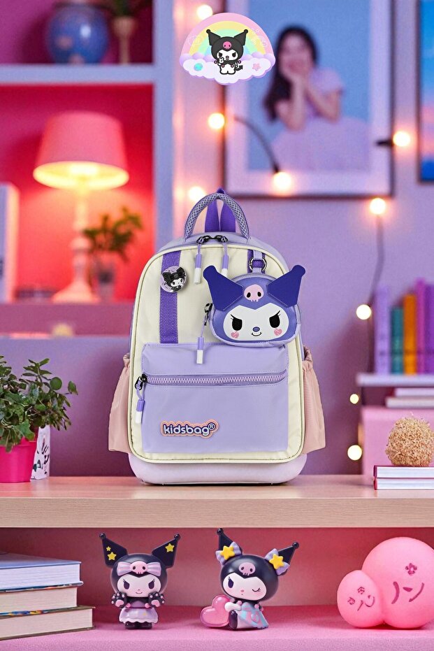 Kindergarten Nursery Daily Use Children's Backpack Waterproof with Water Bottle Holder 2 Compartments Preschool