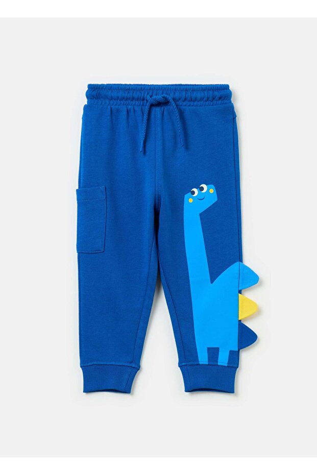 Joggers With Dinosaurs Print And Application