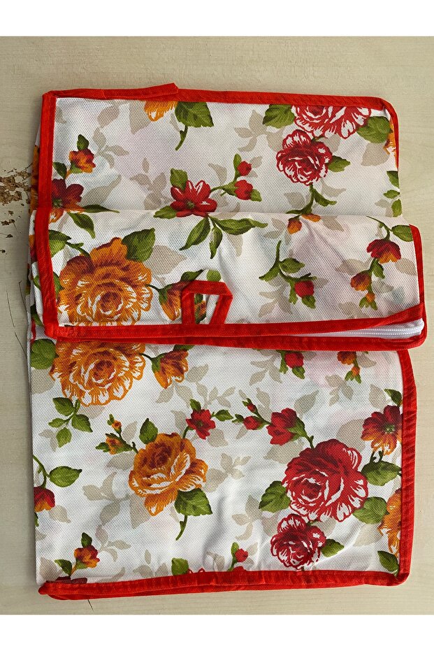 حقيبة سترة منقوشة بالزهور 1 قطعة - 2