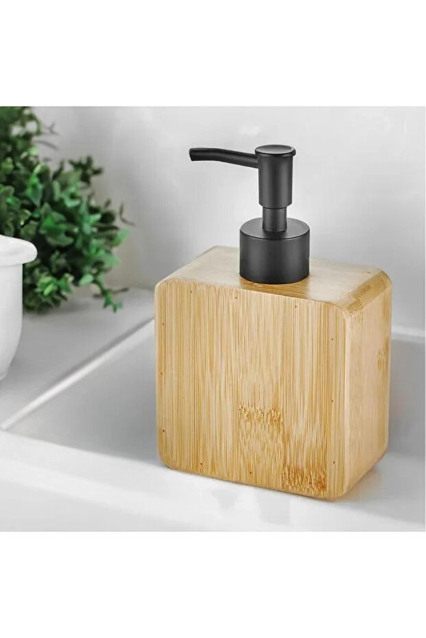 Bambu Kare Sıvı Sabunluk - 1