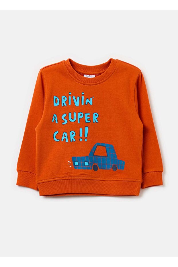 French Terry Sweatshirt With Print