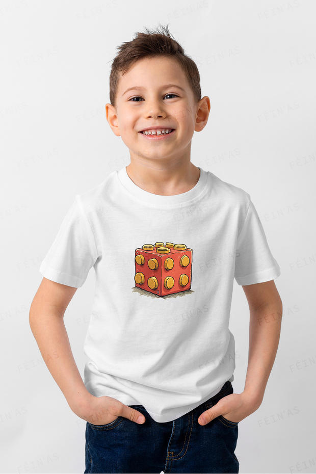 تيشيرت اطفال - مكعب - 1