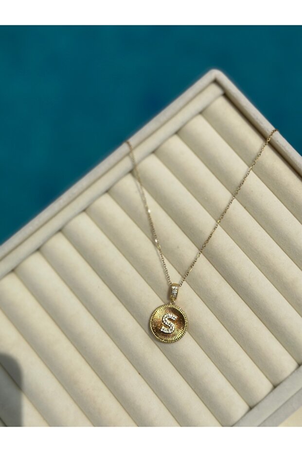 Taşlı S Harf Kolye - 2