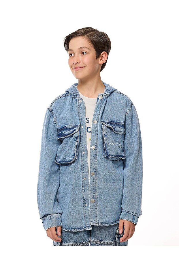 Blue BOYS SHIRT 8-16Y