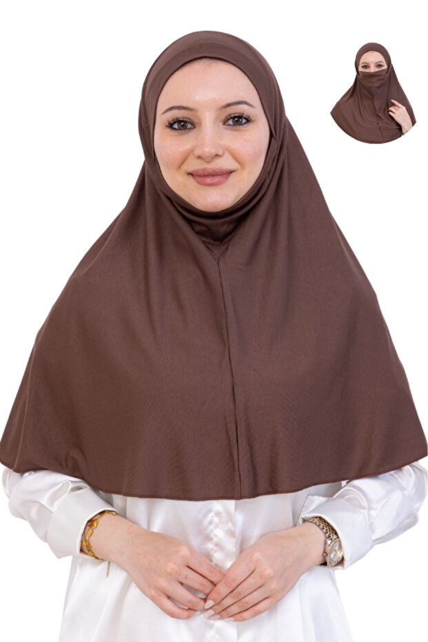 حجاب جاهز، ملابس إسلامية عملية، عمامة من القطن الممشط، وشاح ناعم للصلاة